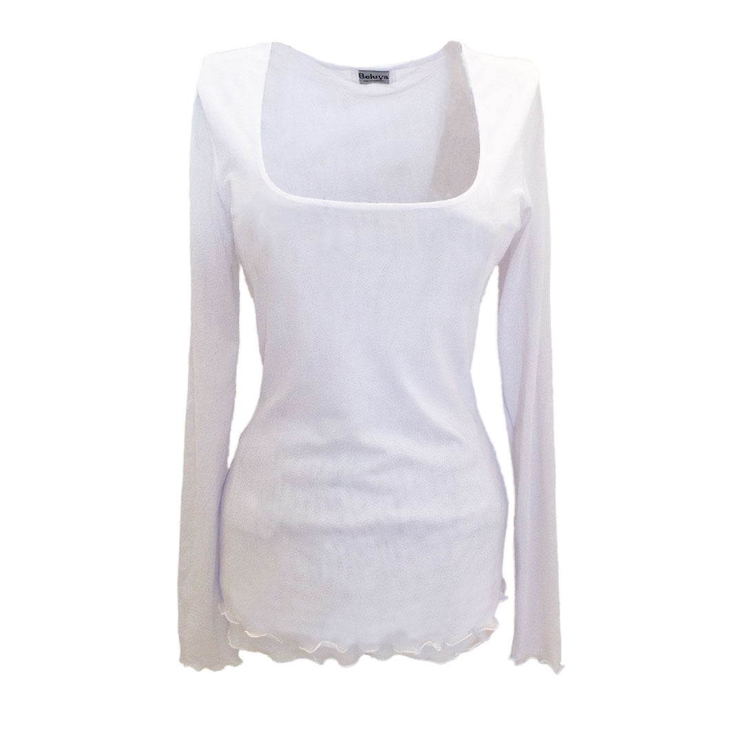 Lorain, Mesh Top, White