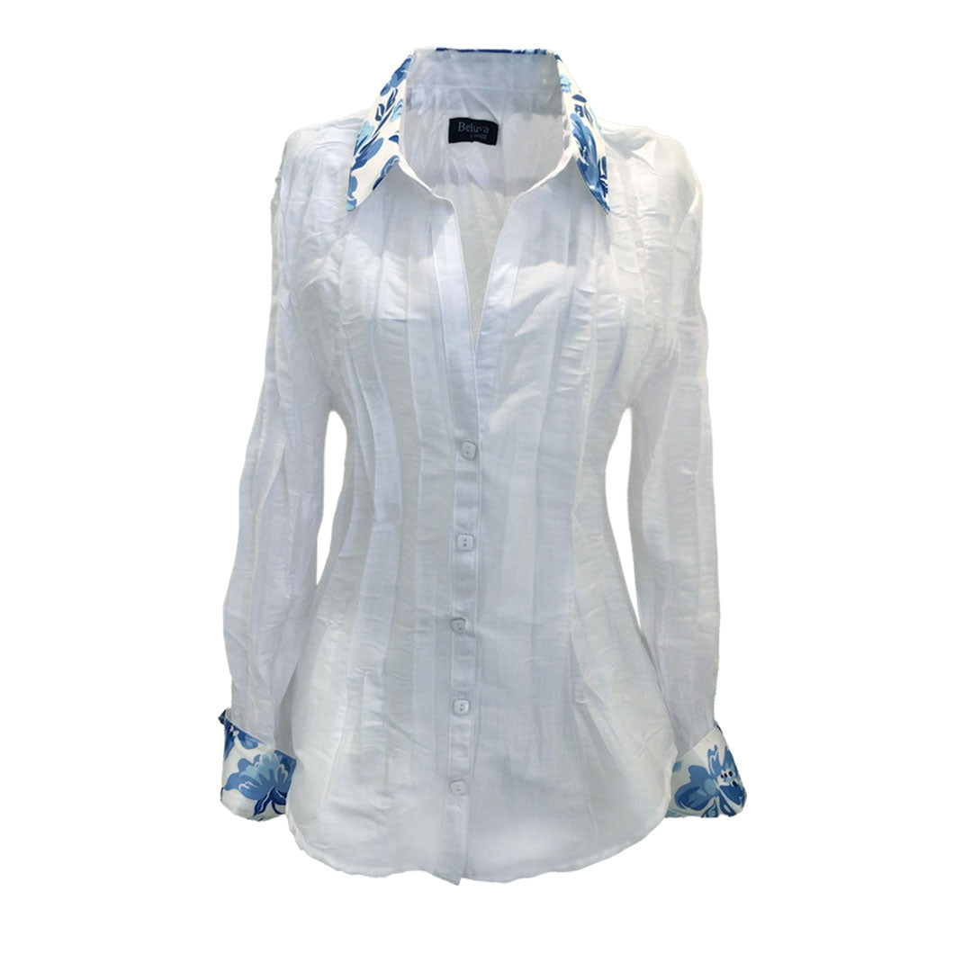 Belden Florals, White Azure