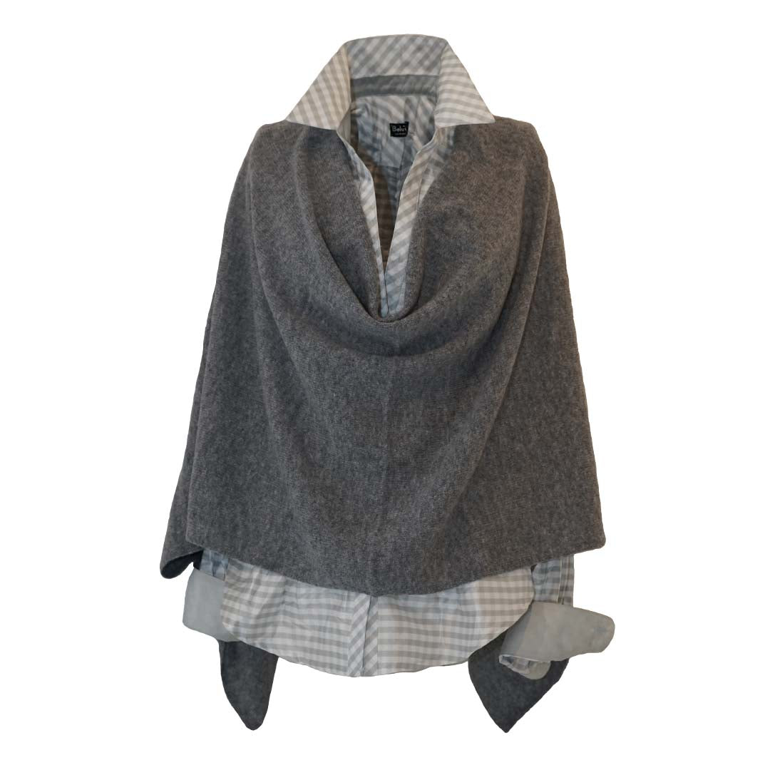 Cashmere Shawl Mid H Grey