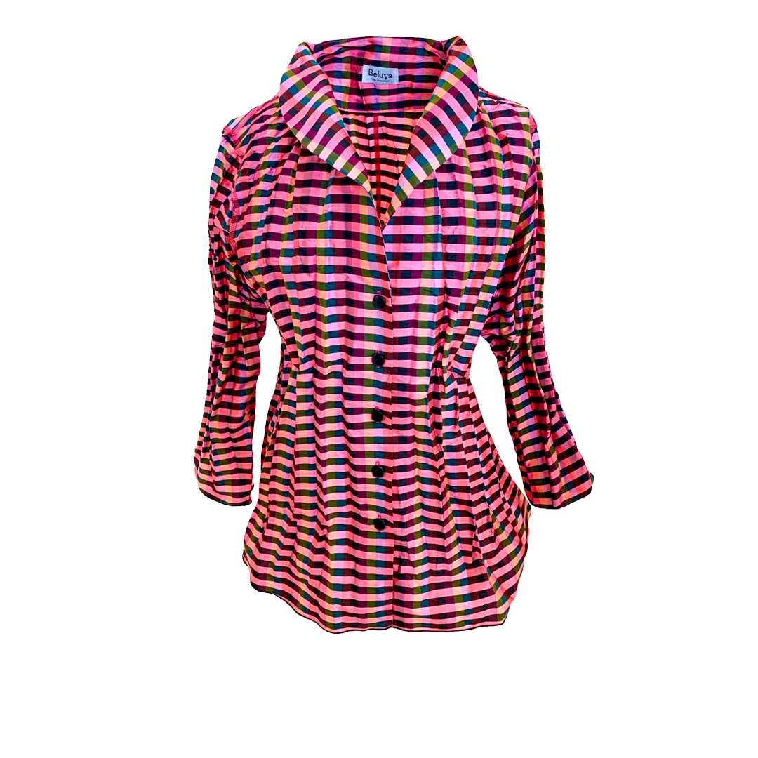 Clarendon Multi Check Pink/Black