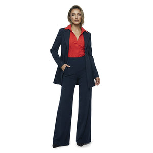 One Button Jacket, Navy