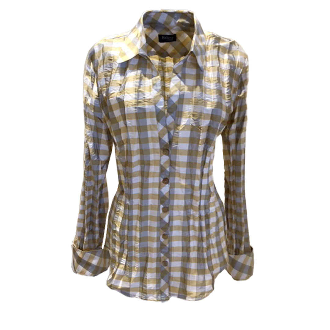 Webster Check, Camel/White